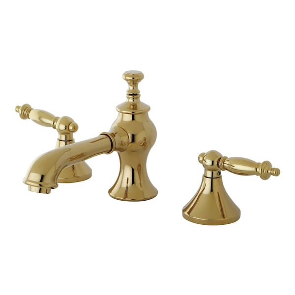 KC7062TL 8" Widespread Bathroom Faucet, Polished Brass
